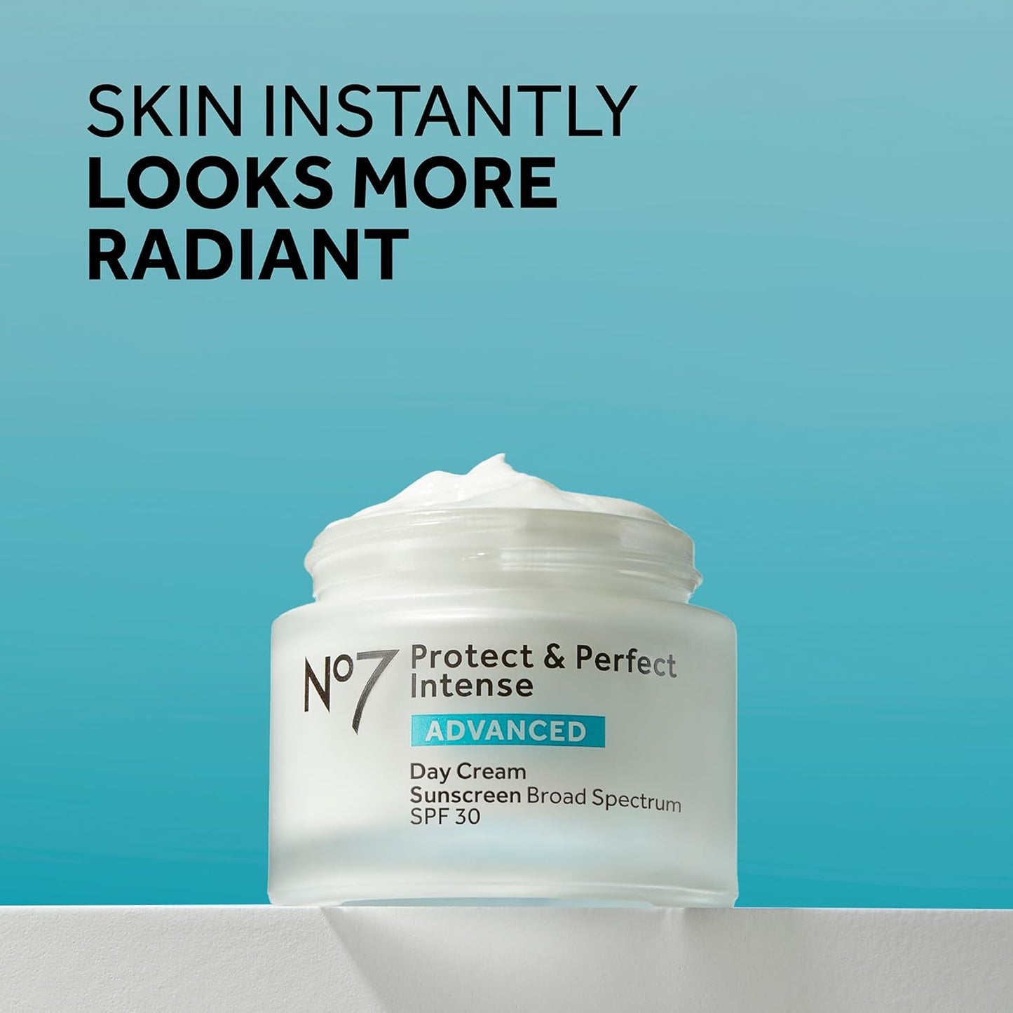No7 Protect & Perfect Intense Advanced Face Cream - Hydrating Face Moisturizer with SPF - Formulated with Hyaluronic Acid & Collagen Peptide Technology to Help Reduce Fine Lines & Wrinkles (1.69 Oz)