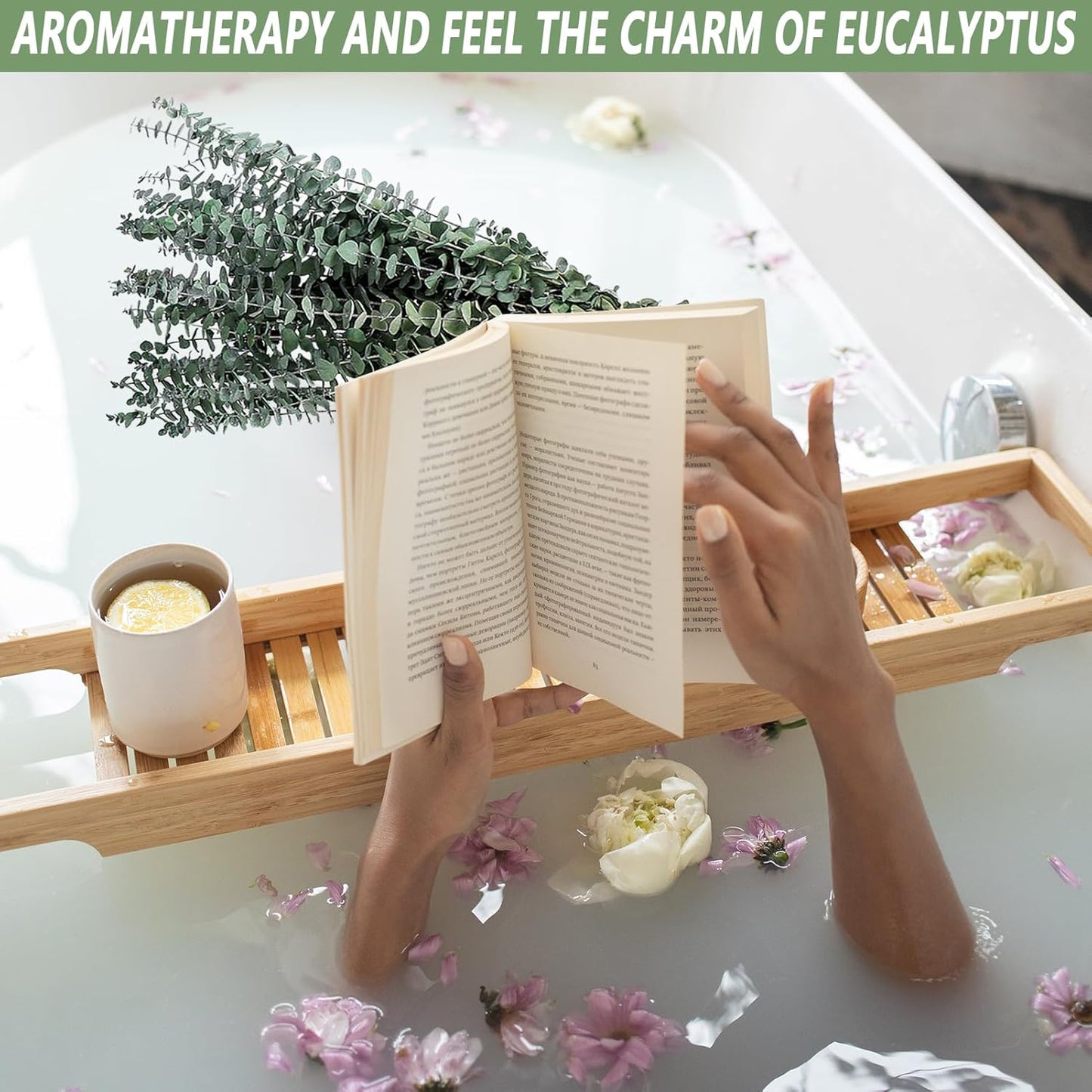 10 Pcs Dried Eucalyptus Stems 17" Real Eucalyptus for Shower Hanging 100% Made from Fresh Leaves, Wedding, Home, Farmhouse, DIY Spring Decor Bathroom Decor Home Decor