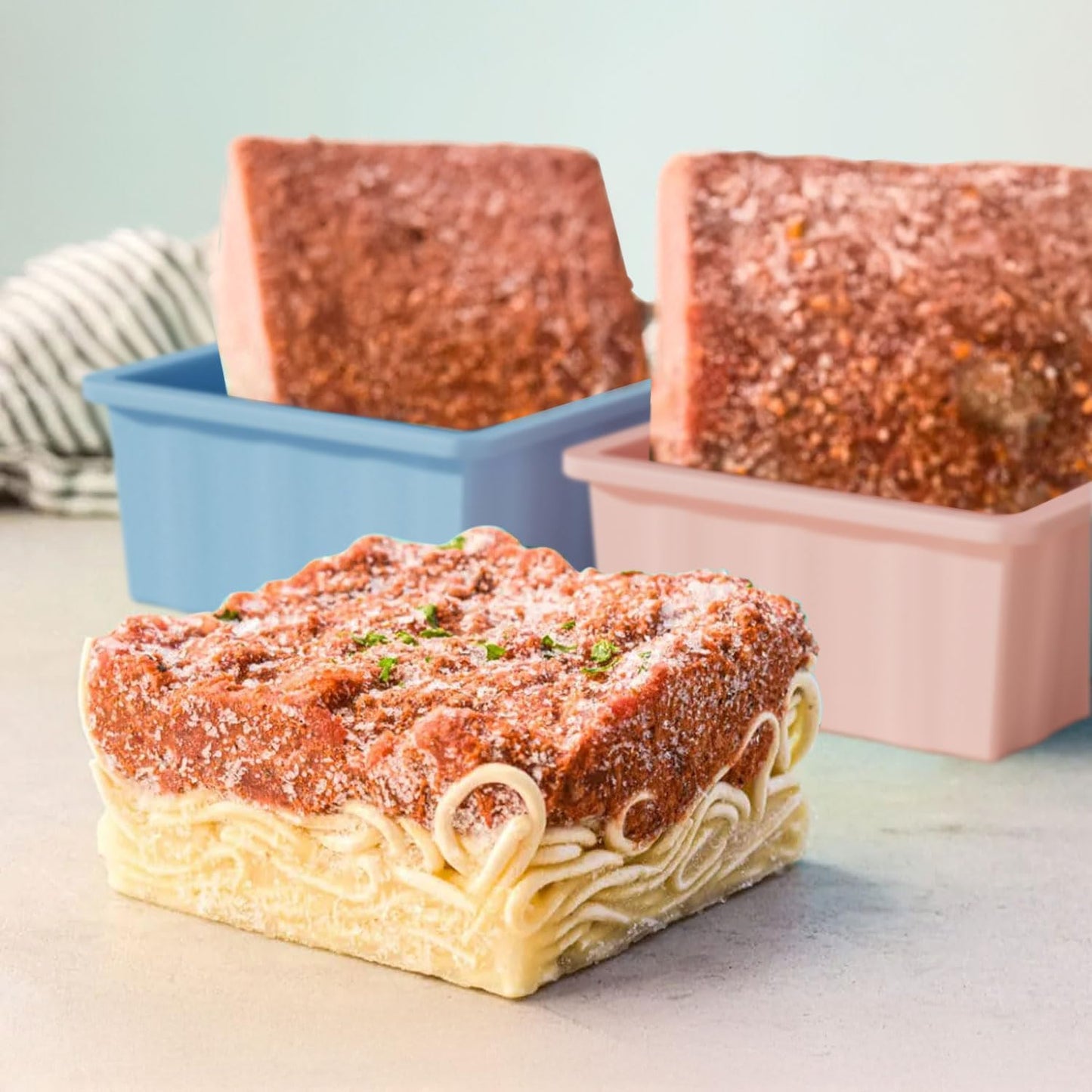 Silicone Freezer Tray for Soup Ice Cubes: 2-Cup Freezing Trays with Lid for Meal Prep - 4Pack Silicon Soup Portion Freeze Tray Make Stock Souped Ice Cube