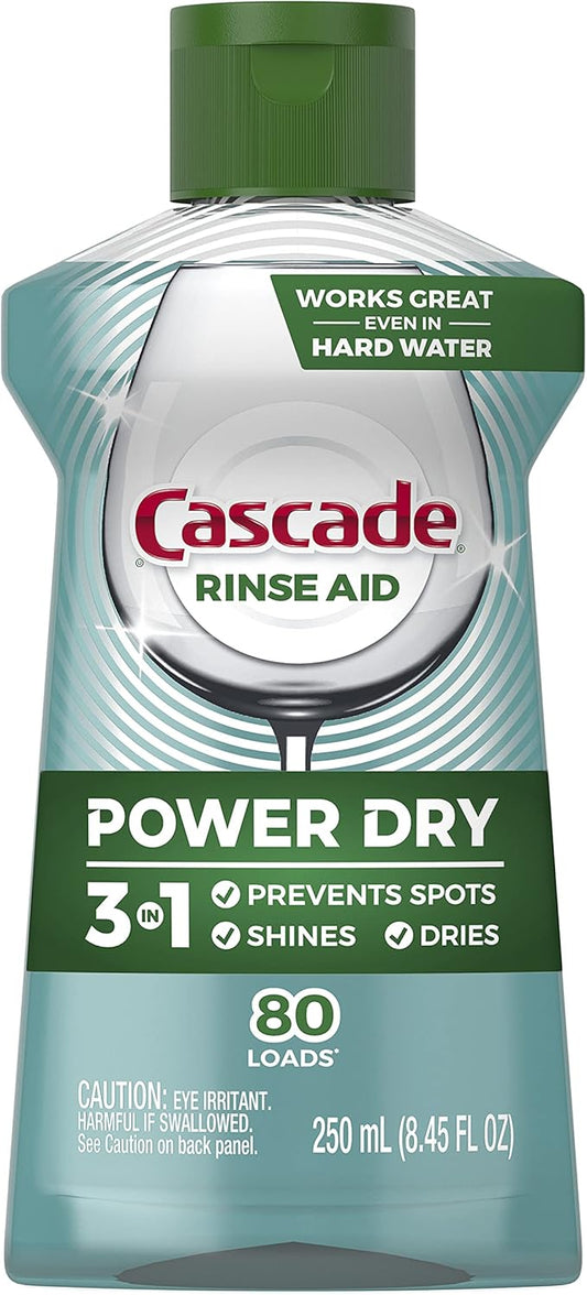 Cascade Platinum Dishwasher Rinse Aid, 8.45 fl oz