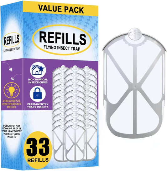 33 Pack Cartridge Refills for Flying Insect Trap M364 M364A and Max, Indoor Use