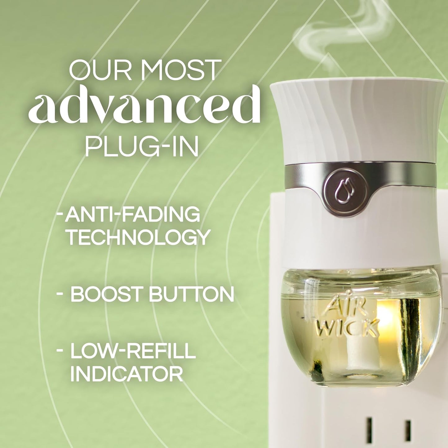 Air Wick Plug In Advanced Scented Oils Refills, Harvest Pumpkin + Spice, 5 ct