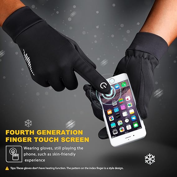 SIMARI Winter Gloves Women Men Ski Snow Gloves Liner Thermal Warm Touch Screen, Suit for Running, Cycling, Biking, Hiking, Driving, Walking, Typing, Freezer Work, Sports, Soccer, Shooting, Gaming 102