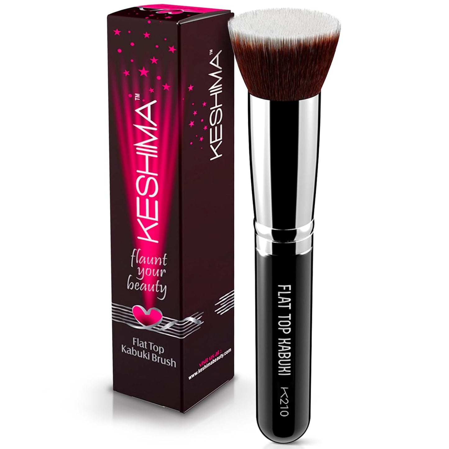 Premium  Flat Top Kabuki Foundation Brush By KESHIMA - Cart Shape