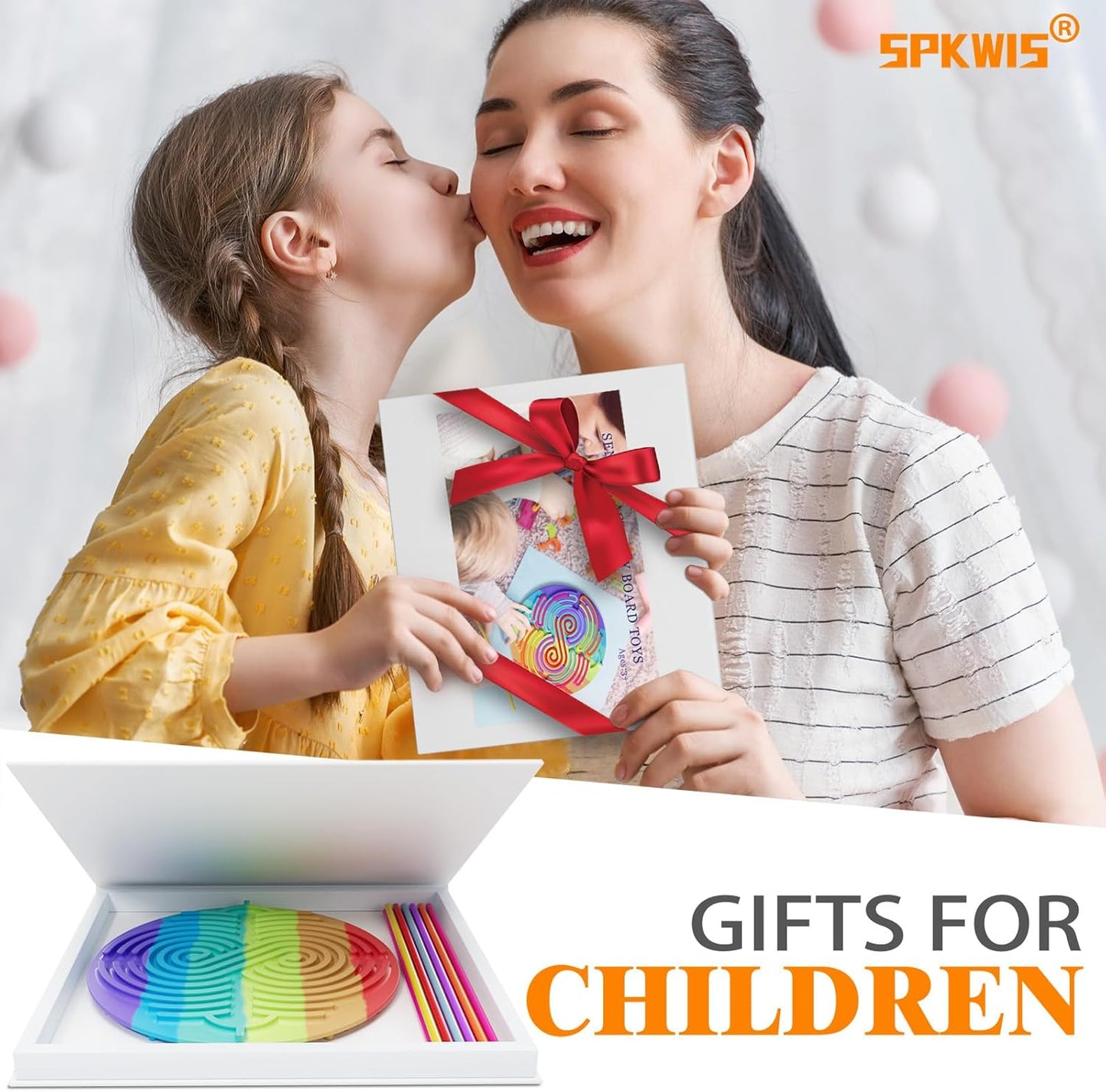 Sensory Activity Board for Kids Toddler Boys , Sensory Fidget Toys for Stress Anxiety Autistic ADHD, Calm Down Travel Airplane Essentials Toys for 3+ Year Old, Stuffers Gifts for Teen Girl