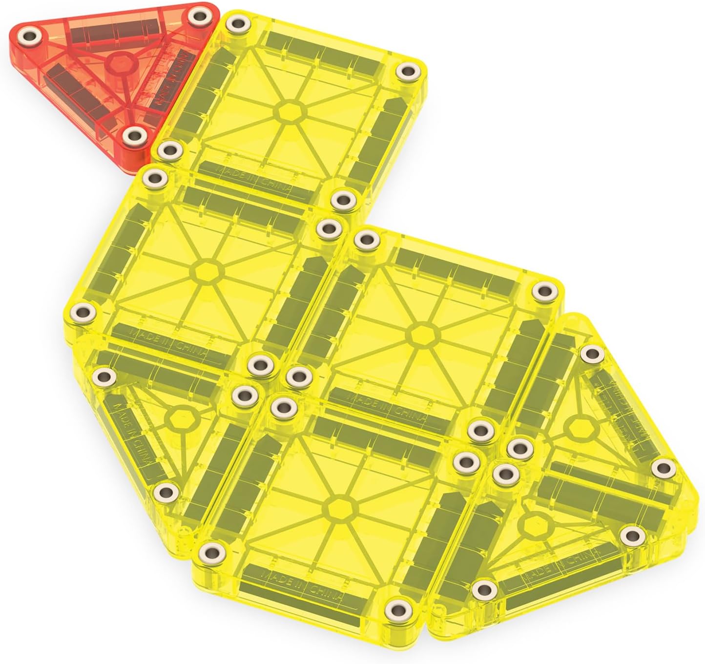 MAGNA-TILES microMAGS Travel Set Deluxe 55-Piece Magnetic Construction Set, The Original Magnetic Building Brand