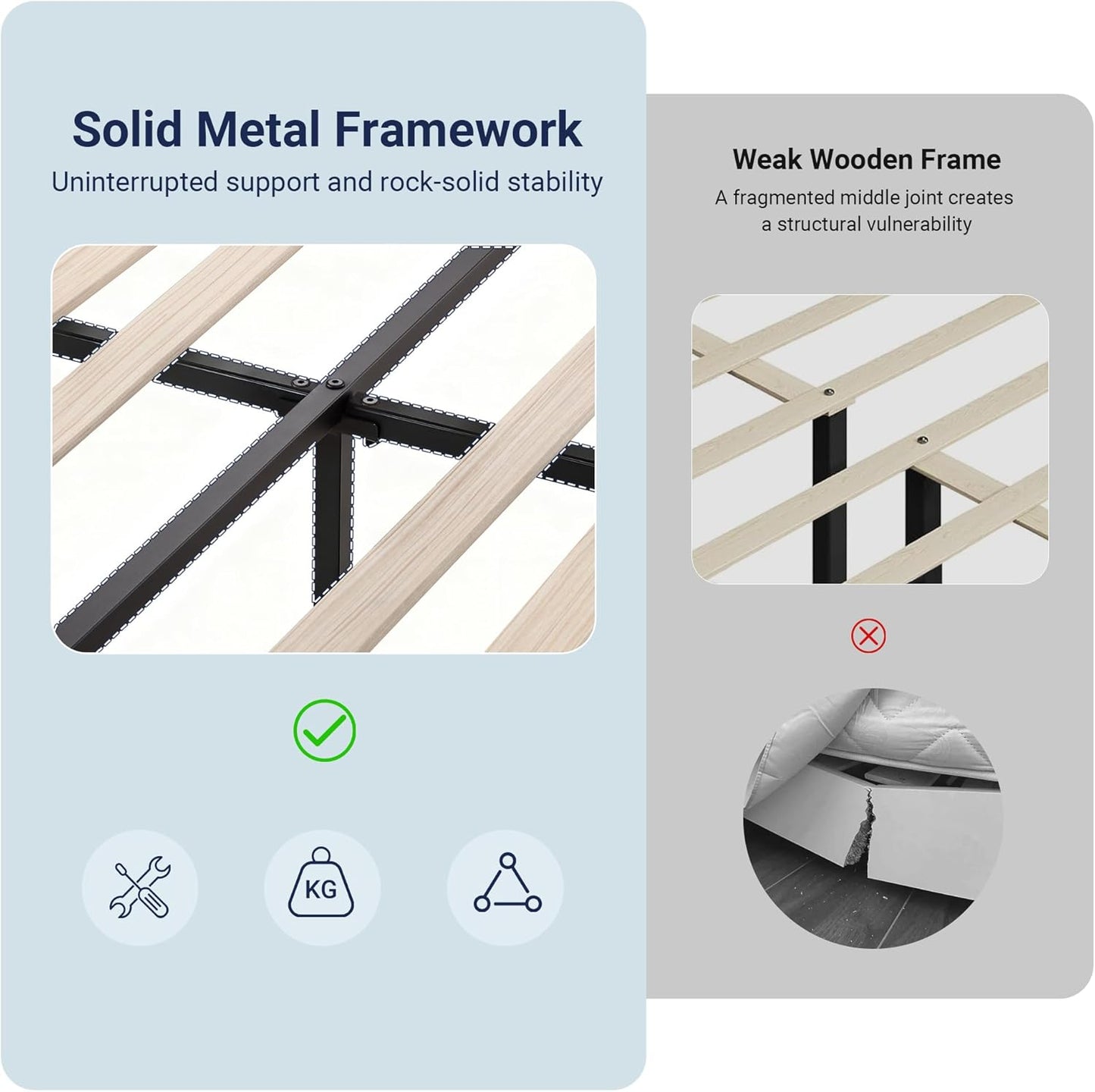 Allewie Full Size Velvet Bed Frame/Vertical Channel Tufted Wingback Headboard/Upholstered Platform Bed/Strong Wooden Slats/No Box Spring Needed/Easy Assembly/White