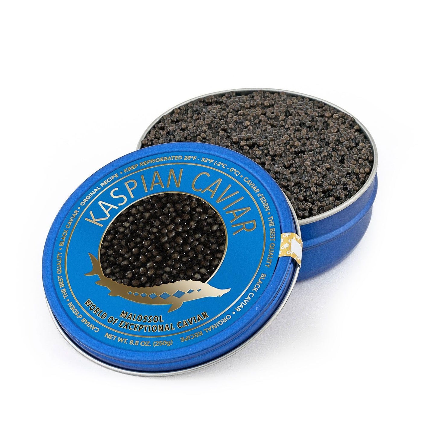 𝐁𝐄𝐒𝐓𝐒𝐄𝐋𝐋𝐄𝐑 Premium Siberian Sturgeon Royal Black Caviar - 1.1 oz - (30g) - Classical Sturgeon Malossol Sturgeon Black Roe - [SEPTEMBER 2025]