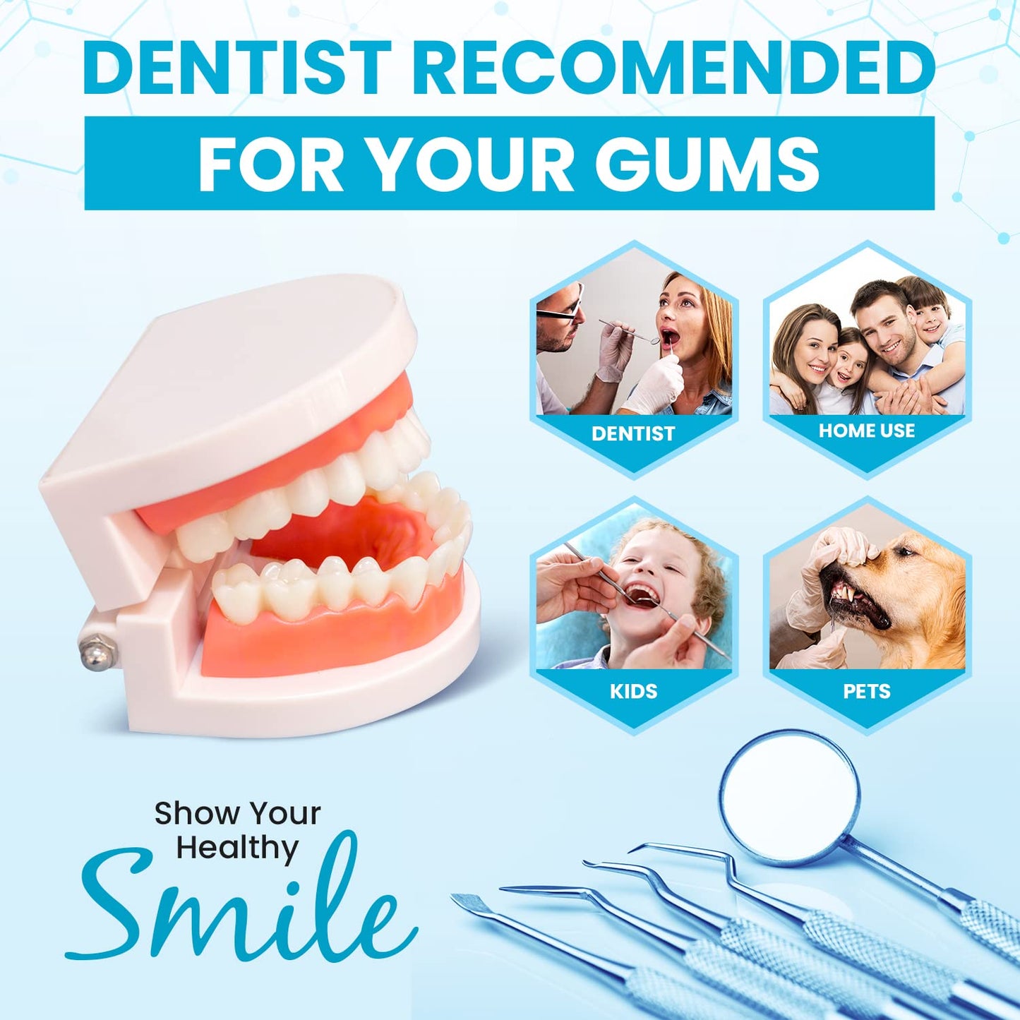 Dental Duty Dental Tools, Dental Pick for Teeth Cleaning Tools – Plaque Remover for Teeth with Teeth Cleaning Kit - Stainless Steel Dental Mirror for Teeth, Scraper and Scaler, (Aqua)