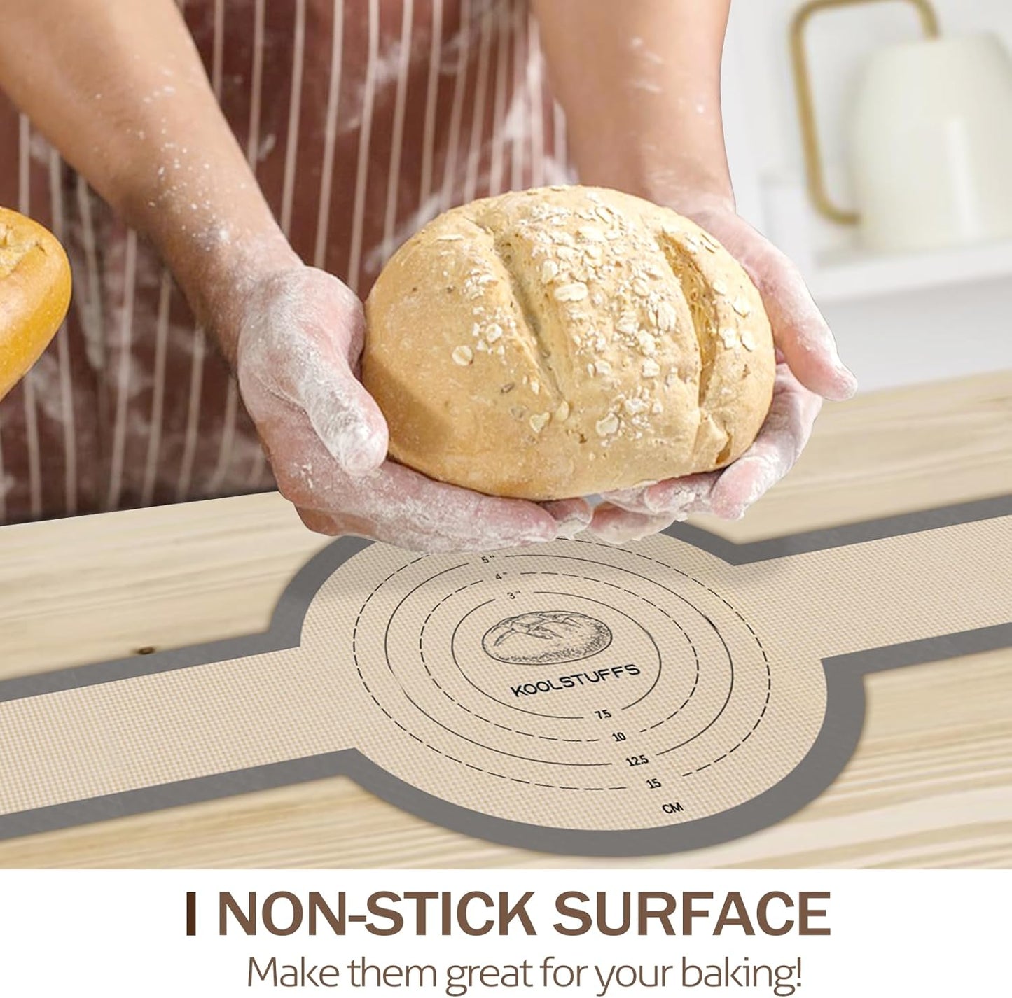 Silicone Bread Sling for Dutch Oven, 2 PCS Non-Stick & Easy Clean Reusable Sourdough Mat, Sourdough Bread Baking Supplies, Tools ＆ Accessories