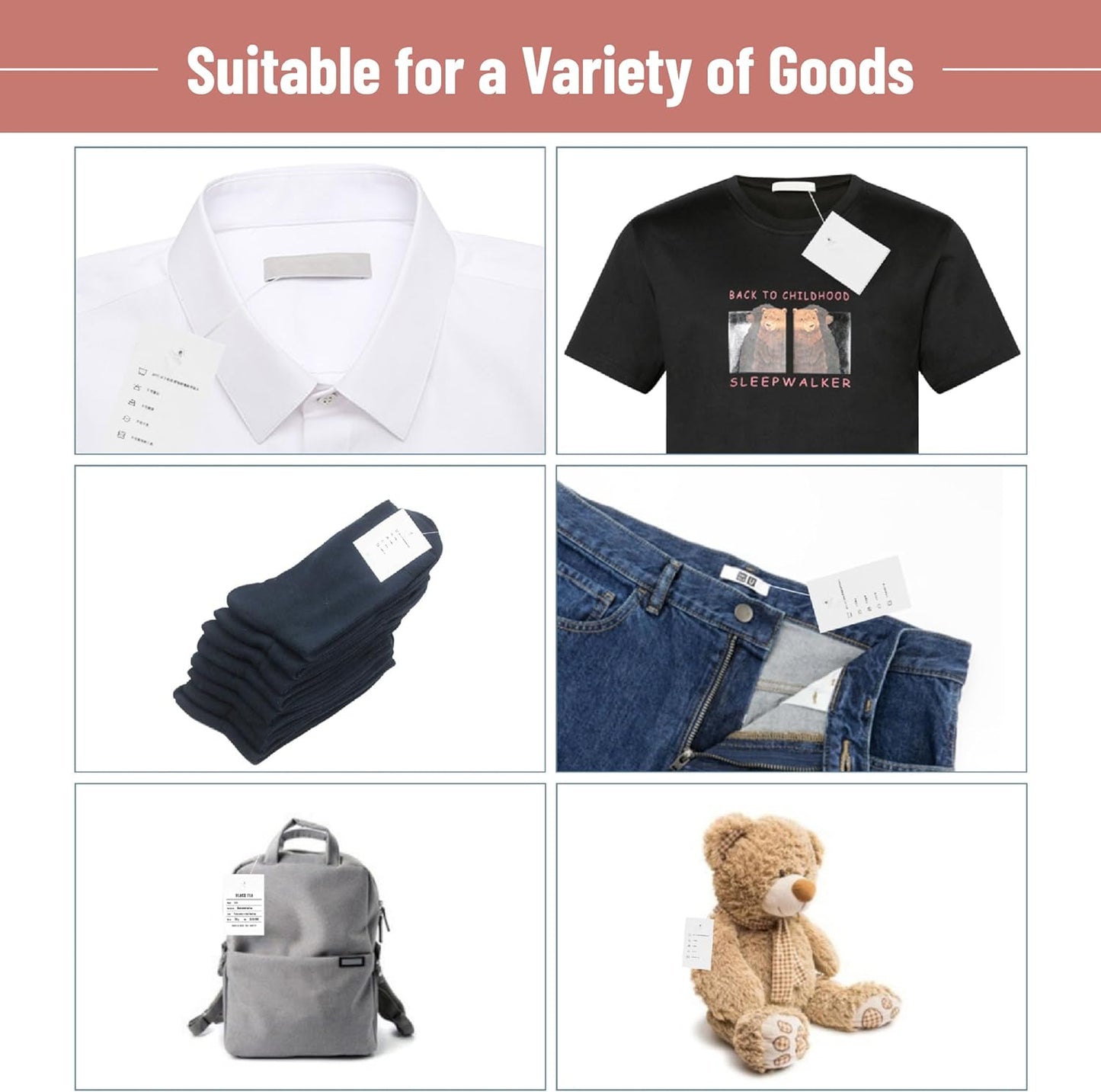 Mr. Pen - Price Tagging Gun, Hangtag Attacher with 1000 Barbs and 5 Needles, for Retail Stores, Garage Yard Sales