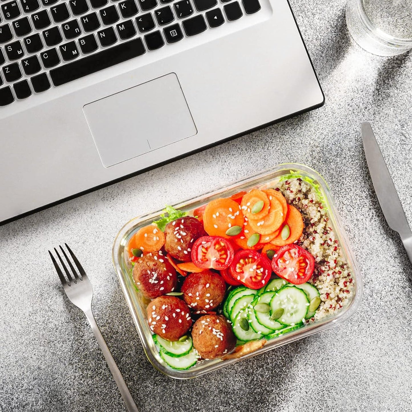 M MCIRCO 24-Piece Glass Food Storage Containers with Upgraded Snap Locking Lids,Glass Meal Prep Containers Set - Airtight Lunch Containers, Microwave, Oven, Freezer and Dishwasher