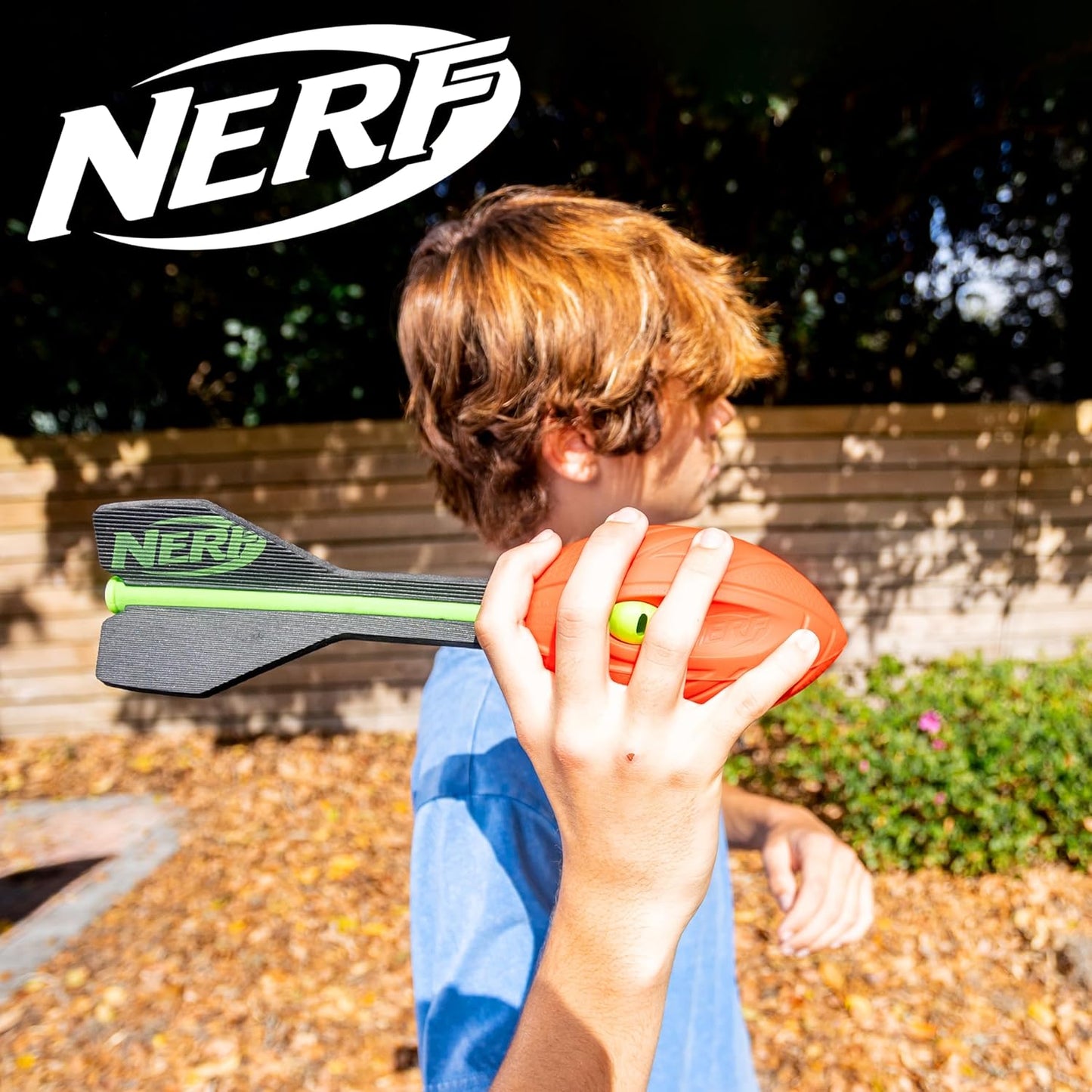 Nerf Vortex Aero Howler Foam Ball, Classic Long-Distance Football, Flight-Optimizing Tail, Whistling Sound, Indoor & Outdoor Fun, Stocking Stuffers for Kids