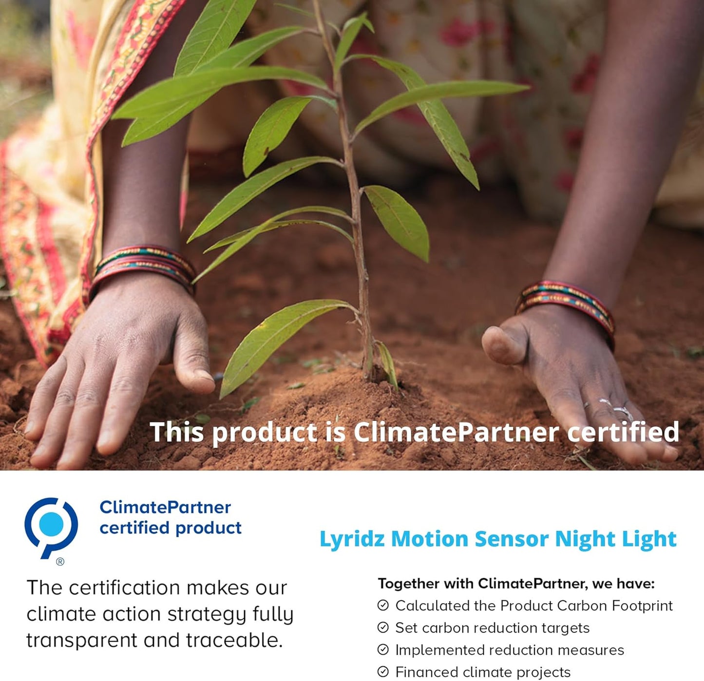 Lyridz Rechargeable Battery Night Light with Motion Sensor, Portable Mini Warm White LED Stick-on Closet Light, Adjustable Brightness for Bathroom, Bedroom, Kitchen, Cabinet, Stairs, Hallway, 2-Pack