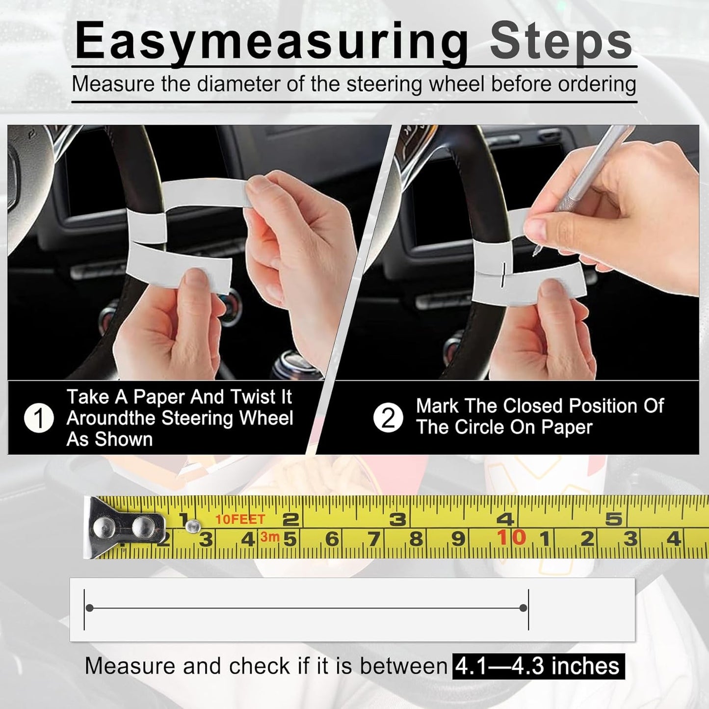 JUSTTOP Car Steering Wheel Desk for Laptop,Multipurpose Travel Car Accessories, Car Seat Stand Trays for Eating, Steering Wheel Under Table Console(Black)