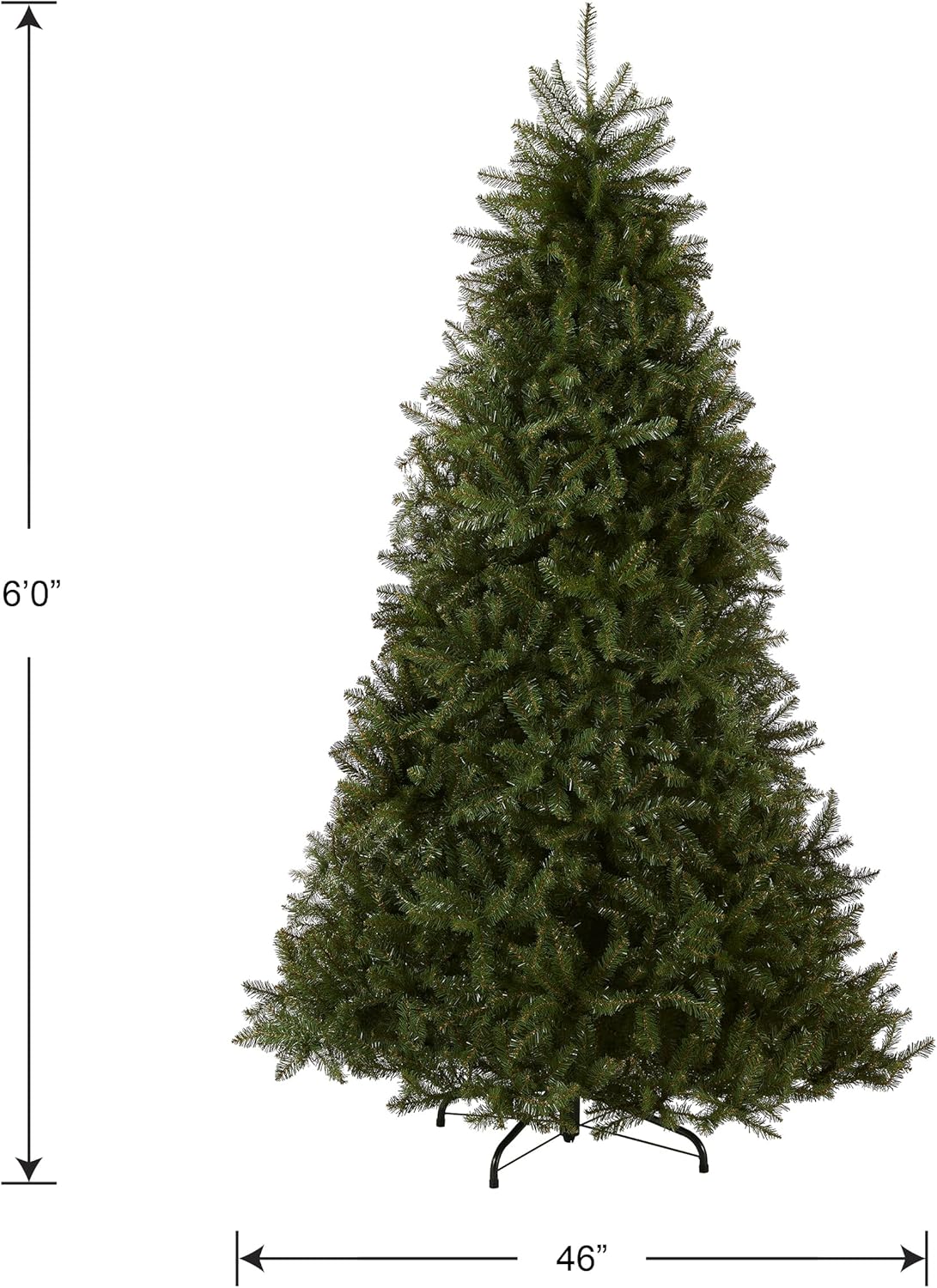 National Tree Company Artificial Full Christmas Tree, Green, Dunhill Fir, Includes Stand, 6 Feet