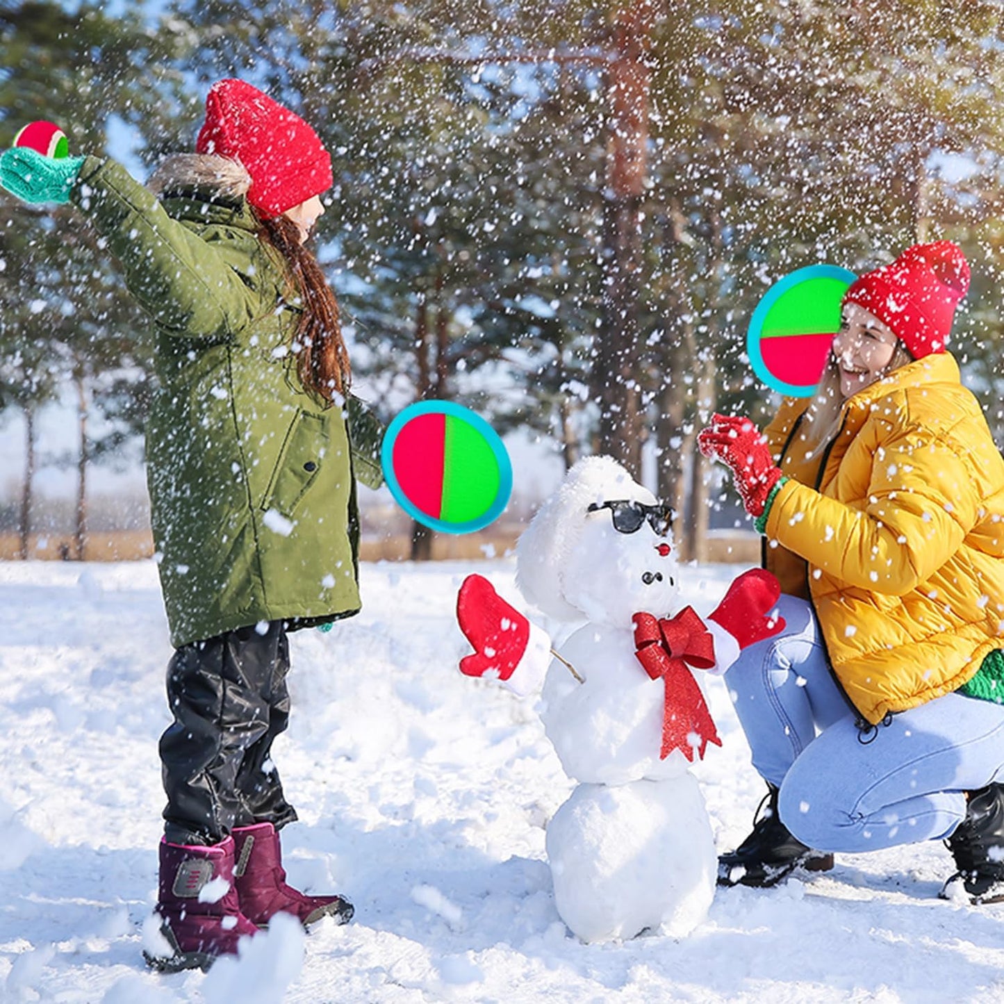 Ayeboovi Toss and Catch Ball Game Outdoor Toys for Kids Yard Games Beach Toys Outside Games for 3 4 5 6 7 8 9 10 Year Old Boys Girls (Upgraded)