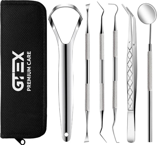 GTEX Dental Tools, Dental Pick, Plaque Remover for Teeth, Teeth Cleaning Tools, Plaque Tartar Remover for Teeth, Dental Picks for Teeth Cleaning, Teeth Cleaning Kit, Dentist Tools
