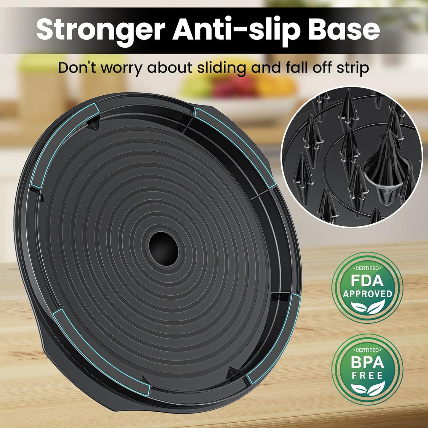 Chicken Shredder Tool Twist Large - 10'' Pro Meat Shredders for Chicken Breast, Visible Kitchen Gadgets Grinder Machine with Brush,Strong Anti-Slip Strip,Ergonomic Handle,BPA Free (Black)