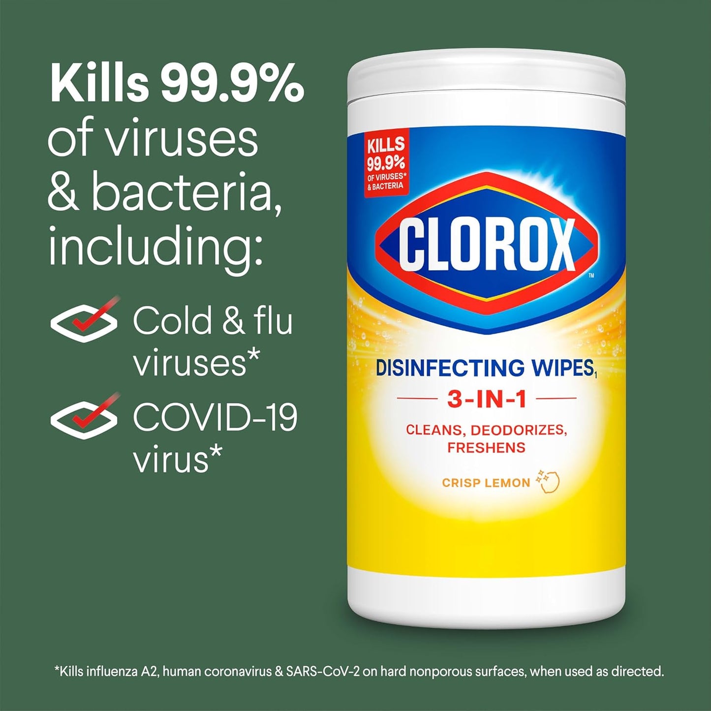 Clorox Disinfecting Cleaning Wipes Variety Pack, 75 Count Each, Pack of 4 (Package May Vary)