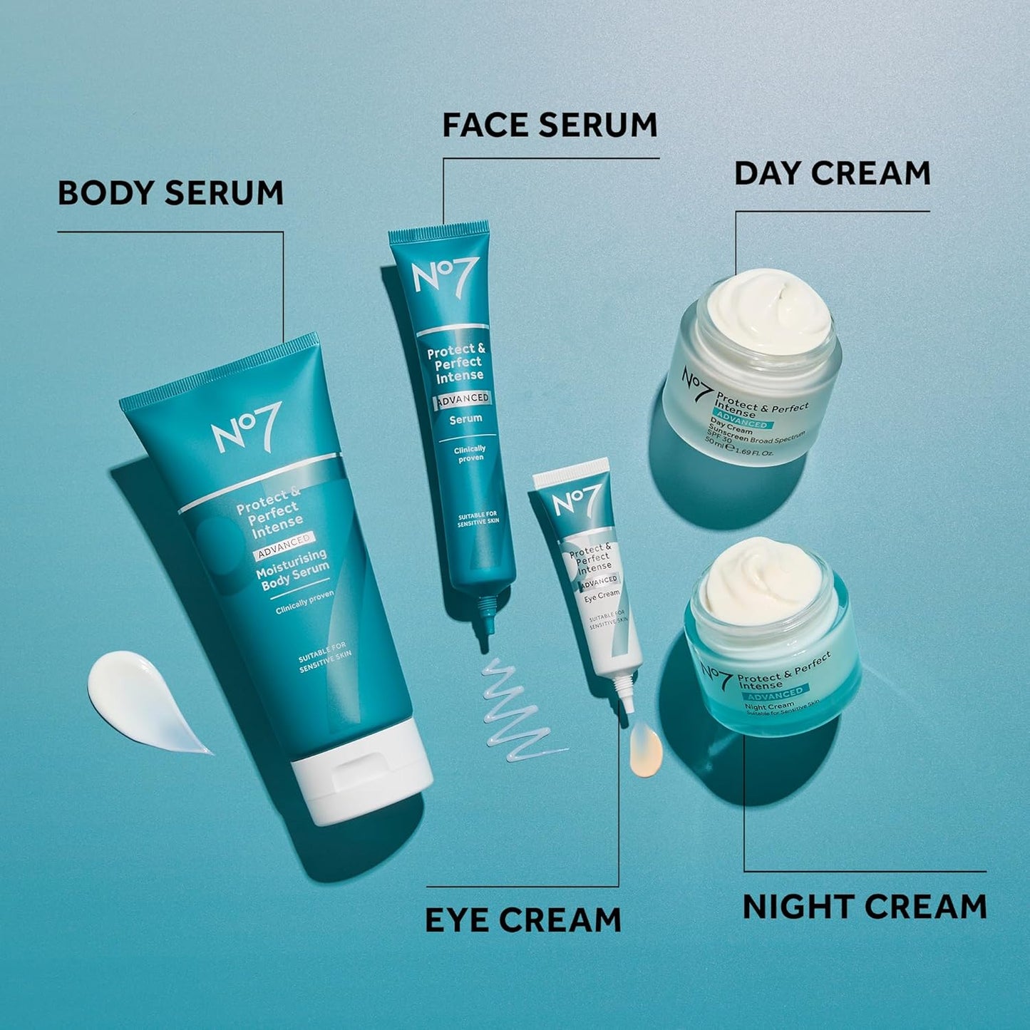 No7 Protect & Perfect Intense Advanced Face Cream - Hydrating Face Moisturizer with SPF - Formulated with Hyaluronic Acid & Collagen Peptide Technology to Help Reduce Fine Lines & Wrinkles (1.69 Oz)