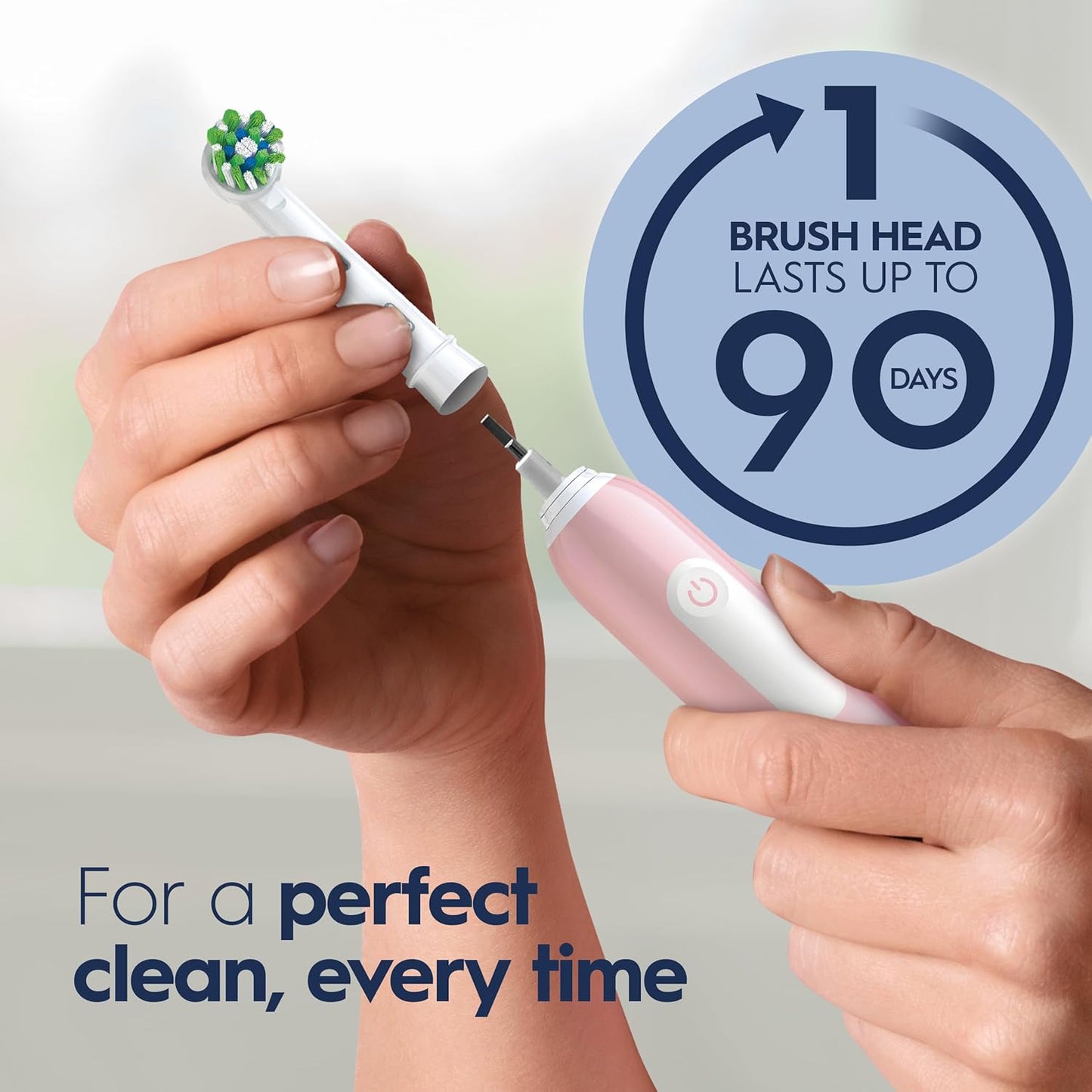 Oral-B Pro 1000 Rechargeable Electric Toothbrush, Pink