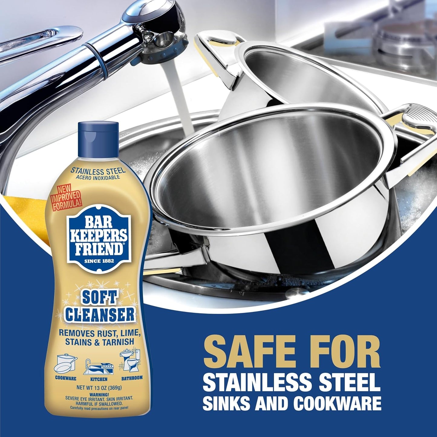 Bar Keepers Friend Soft Cleanser - 13oz