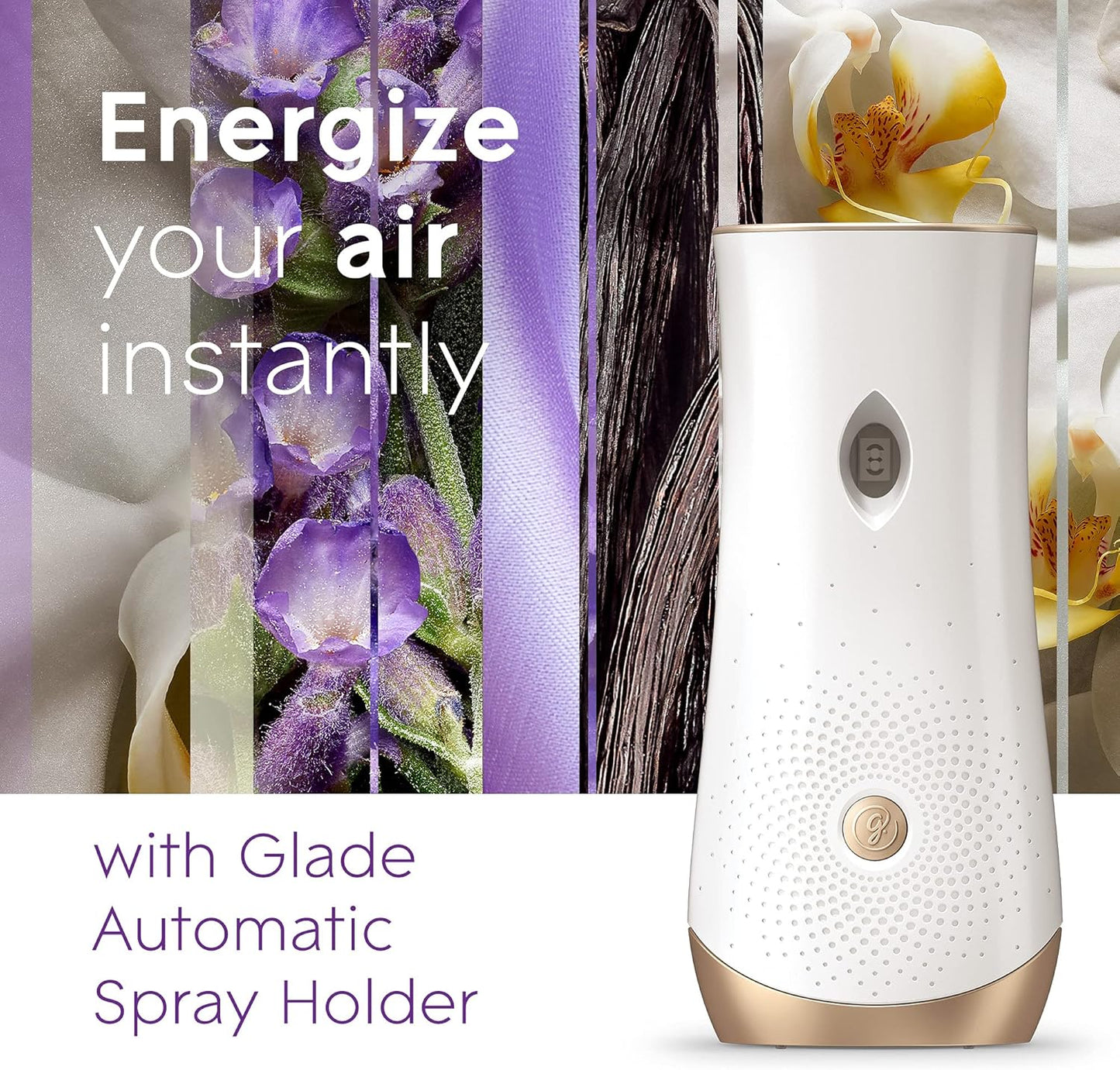 Glade Automatic Spray Refill, Air Freshener for Home and Bathroom, Lavender & Vanilla, 6.2 Oz, 2 Count