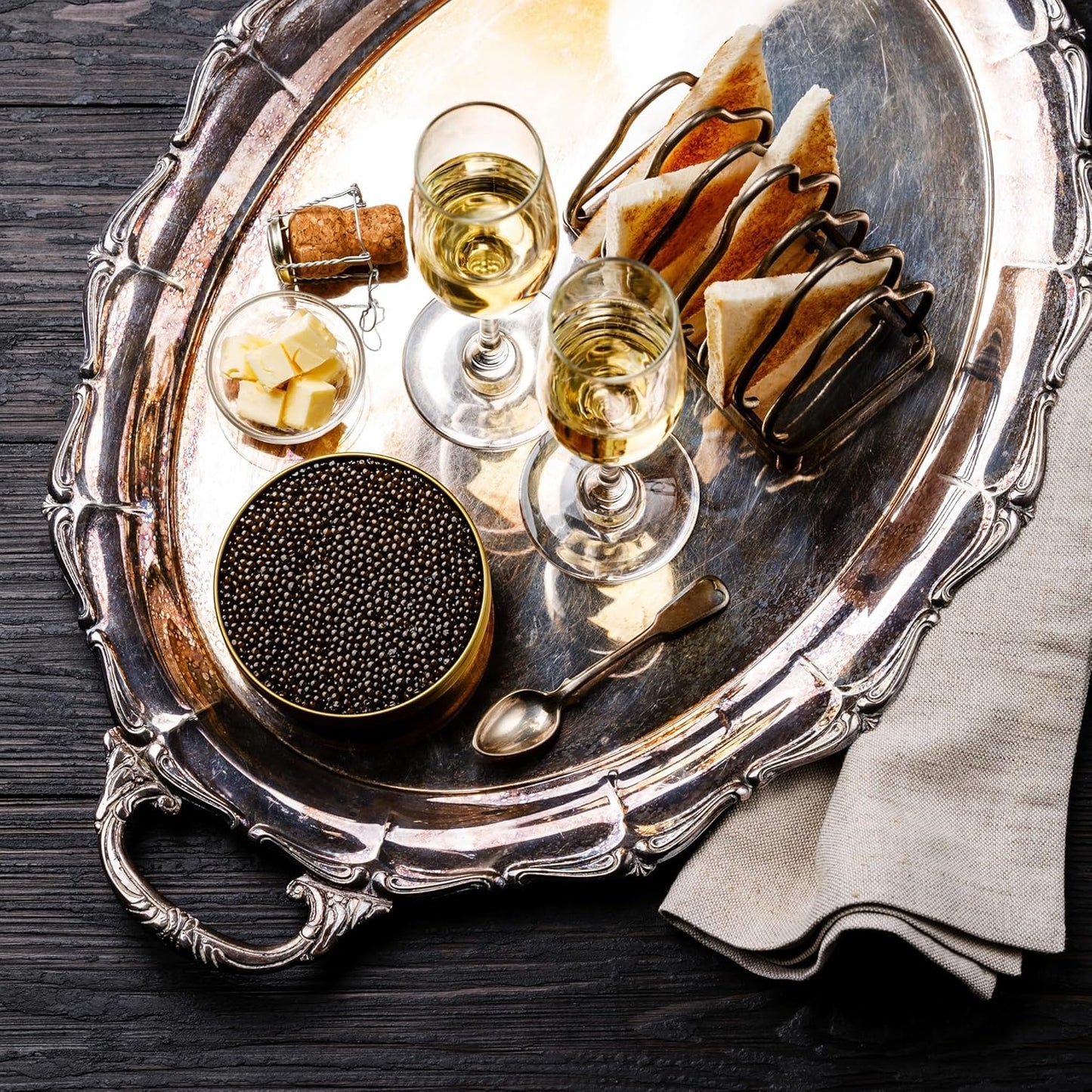 𝐁𝐄𝐒𝐓𝐒𝐄𝐋𝐋𝐄𝐑 Premium Siberian Sturgeon Royal Black Caviar - 1.1 oz - (30g) - Classical Sturgeon Malossol Sturgeon Black Roe - [SEPTEMBER 2025]